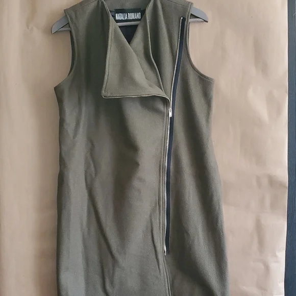 Natalia Romano wool blend vest/dress.